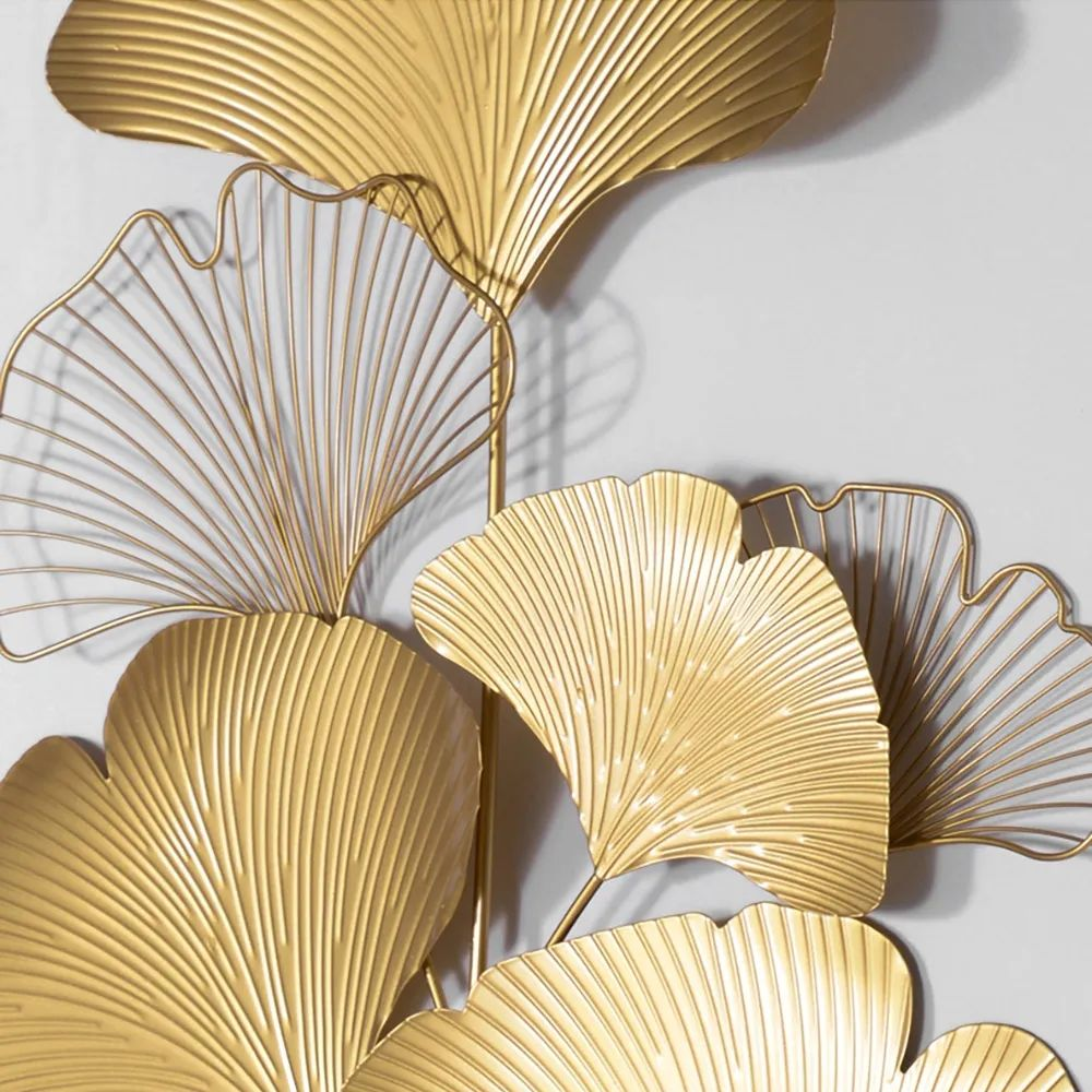 Gold ginkgo leaves